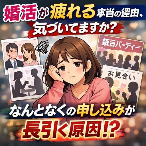 婚活が疲れる本当の理由、気づいてますか？