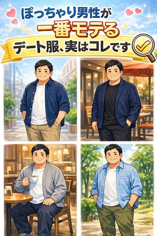 ぽっちゃり男性が一番モテるデート服、実はコレです