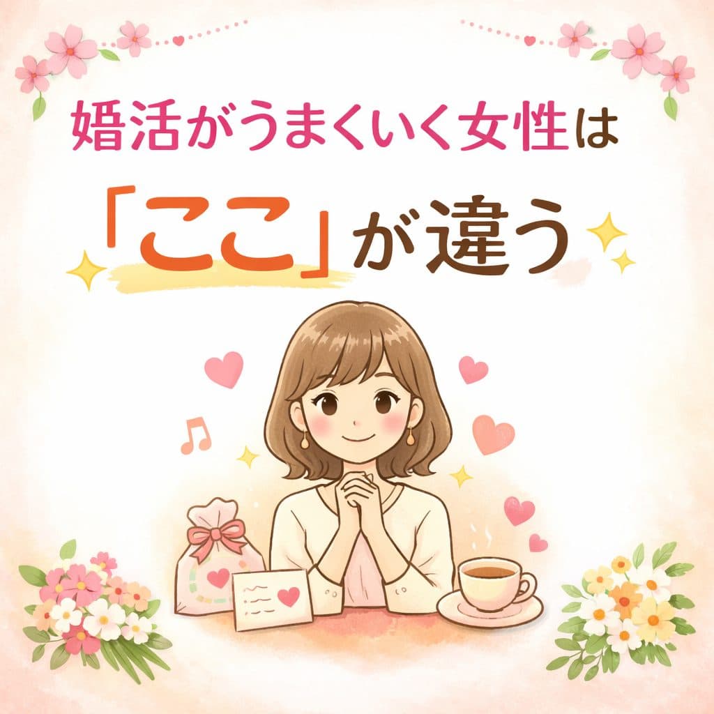 婚活がうまくいく女性は「ここ」が違う