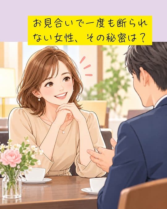 お見合いで一度も断られたことがない女性。その魅力とは？