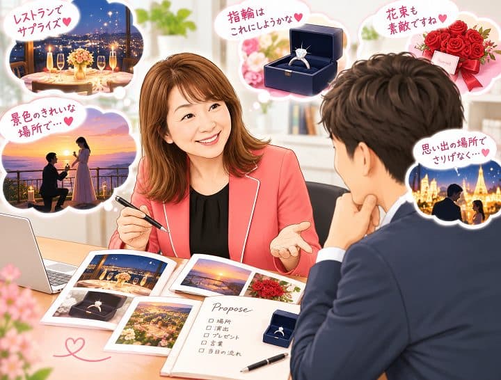 💍プロポーズ作戦会議！幸せな瞬間を一緒に考えています💓