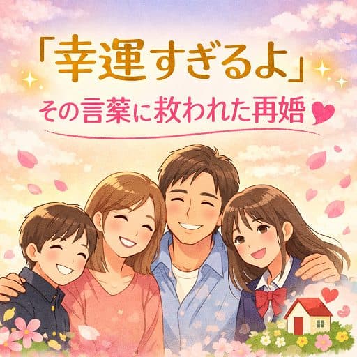 「幸運すぎるよ」その言葉に救われた再婚