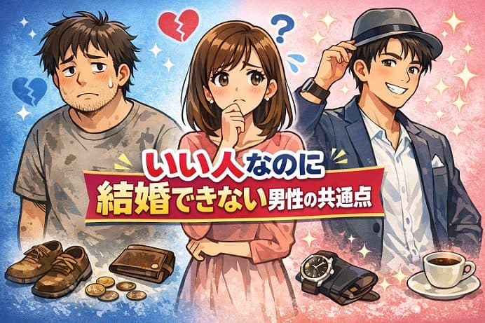 🌸いい人なのに結婚できない男性の共通点とは?