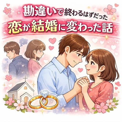 “勘違い”で終わるはずだった恋が結婚に変わった話