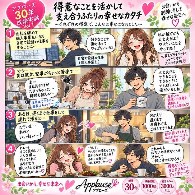 アプローズ30年・成婚実話№1